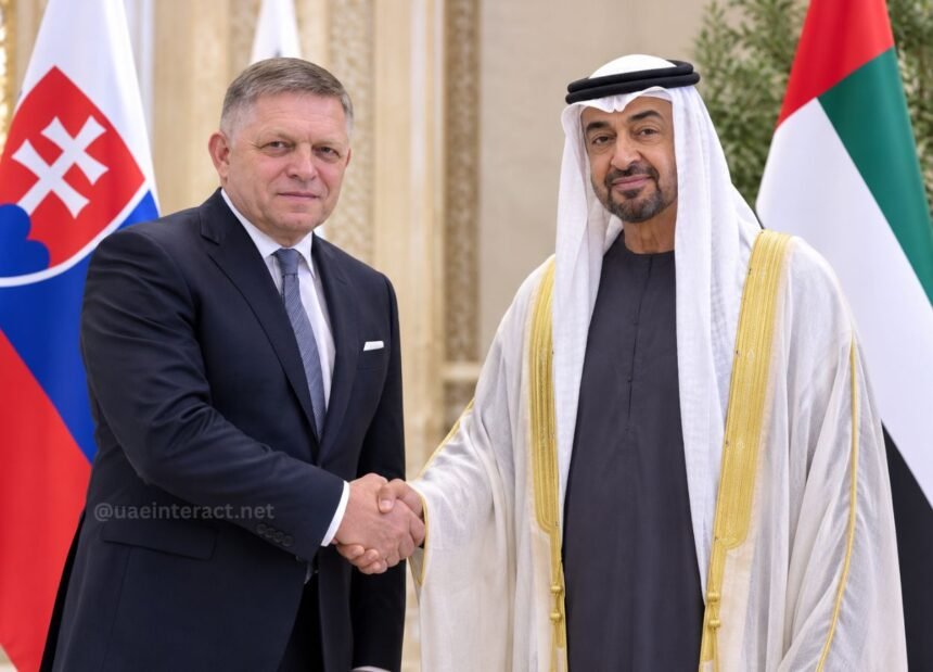UAE President Sheikh Mohamed and Slovak Prime Minister Robert Fico Discuss Expanding Bilateral Cooperation