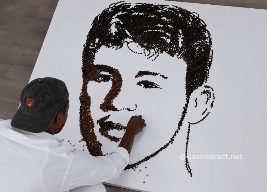 Dubai-Based Artist Abdul Kareem Crafts Unique Coffee Bean Portrait for Juventus
