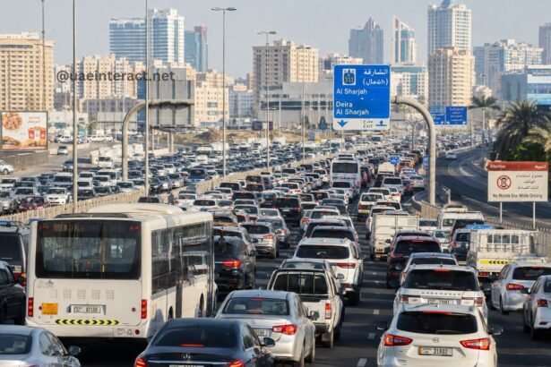 Severe Gridlock Snarls Major Dubai-Sharjah Arteries as Authorities Issue Safety Advisories