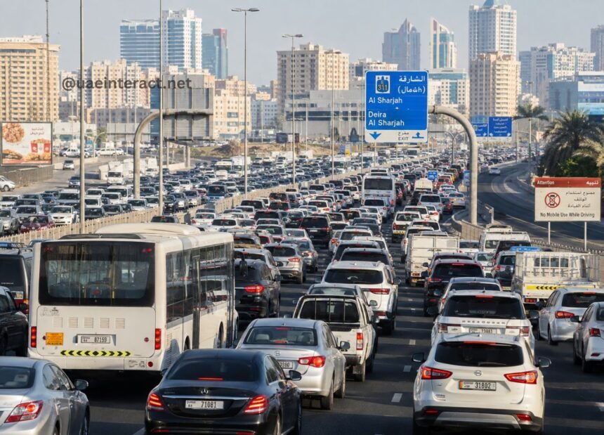 Severe Gridlock Snarls Major Dubai-Sharjah Arteries as Authorities Issue Safety Advisories