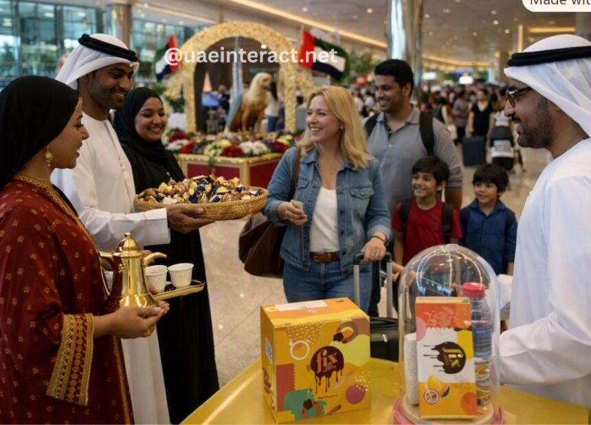 Live Oud Music, Chocolates and Welcome Banners Greet Returning Travellers at Dubai Airport